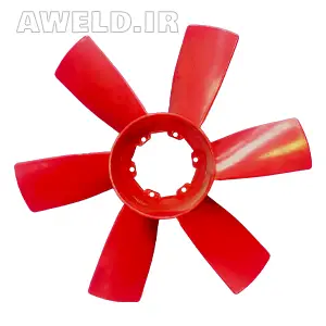 پروانه فن صنعتی با ۶ پره، قطعه یدکی دستگاه جوش سه‌فاز ترانسی، مناسب برای خنک‌کاری موتورهای صنعتی